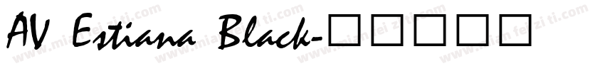 AV Estiana Black字体转换
